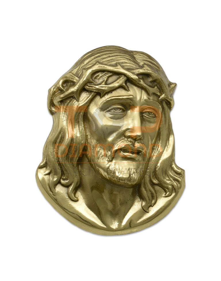 GŁOWA JEZUSA MAŁA ZŁOTA/ CHROM