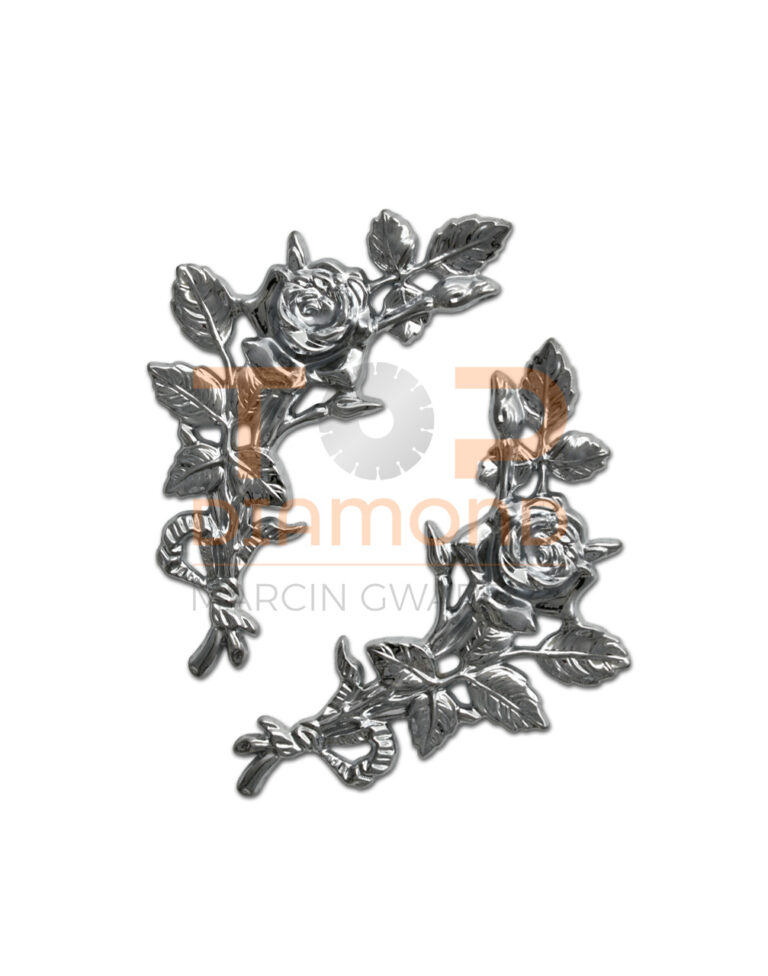 RÓŻA MOSIĘŻNA BUKIECIK 18cm CHROM