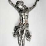 KORPUS CHRYSTUSA 70cm SREBRNY