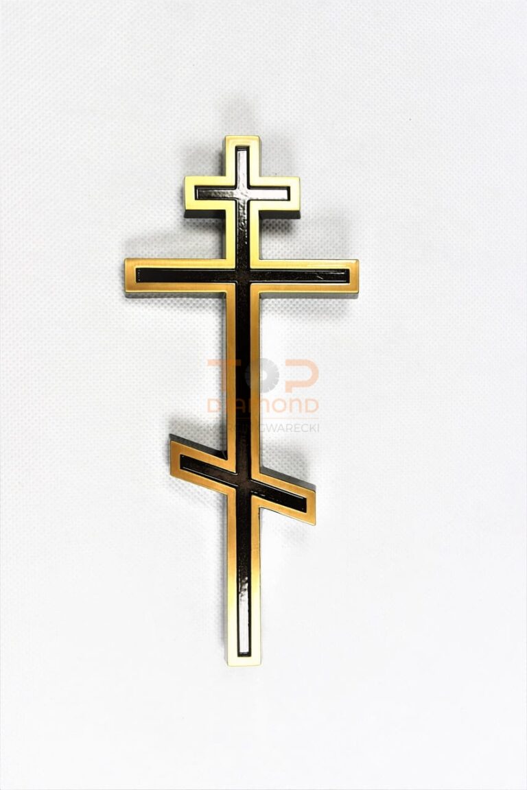 KRZYŻ PRAWOSŁAWNY MOSIĘŻNY 20 cm