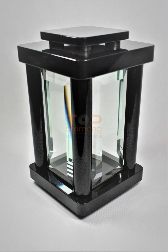 LAMPION GRANITOWY SZWED KWADRATOWY