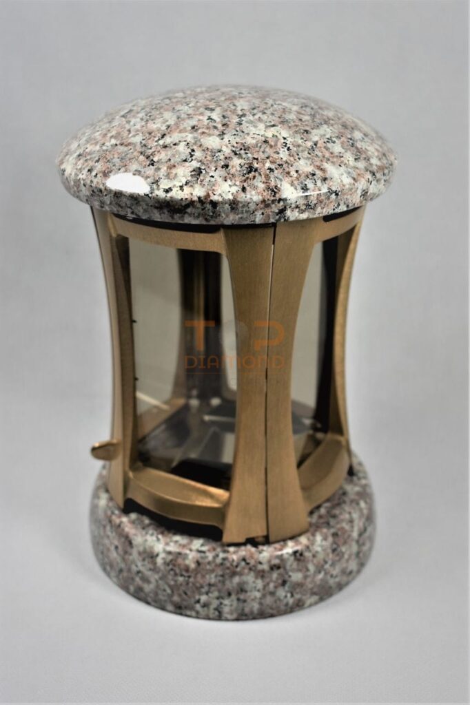 LAMPION SZKIELET + DEKIEL BRĄZ KRÓLEWSKI