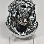 GŁOWA MAŁA CHROMOWANA  13x10 cm