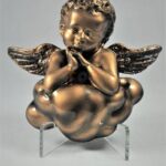 PŁASKORZEŹBA ANIOŁEK NA CHMURCE 12cm
