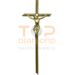 KRZYŻ Z WIZERUNKIEM MOSIĘŻNY OCZKO ZŁOTY