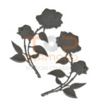 RÓŻA ZE STALI NIERDZEWNEJ 25, 20, 15 CM