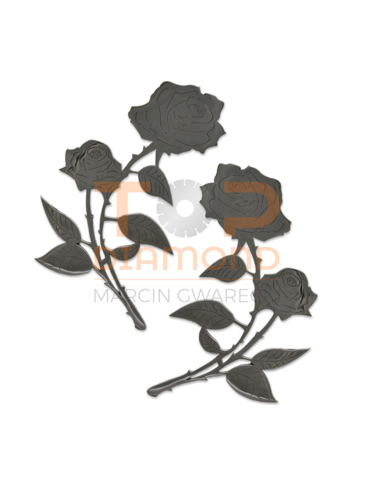 RÓŻA ZE STALI NIERDZEWNEJ 25, 20, 15 CM