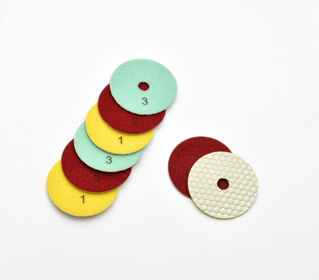 TARCZE DO POLEROWANIA 100mm 3 STEP NA SUCHO