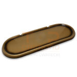 PODSTAWKA POD ZNICZ Z ŻYWICY PROSTOKĄTNA / OWALNA ZŁOTA