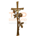 KRZYŻ F RÓŻA OPLATANA 40cm WŁOCH