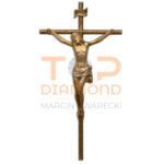 KRZYŻ MOSIĘŻNY "DRZEWKO INRI" BRĄZ