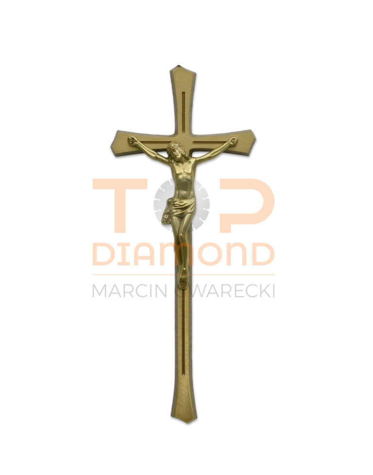 KRZYŻ MOSIĘŻNY "ROWEK" ROMANO 30cm ZŁOTY
