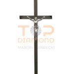 KRZYŻ ZE STALI NIERDZEWNEJ BLACHA Z WIZERUNKIEM