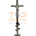 KRZYŻ KT3 KOSTKA + PASYJKA + RÓŻA 80cm