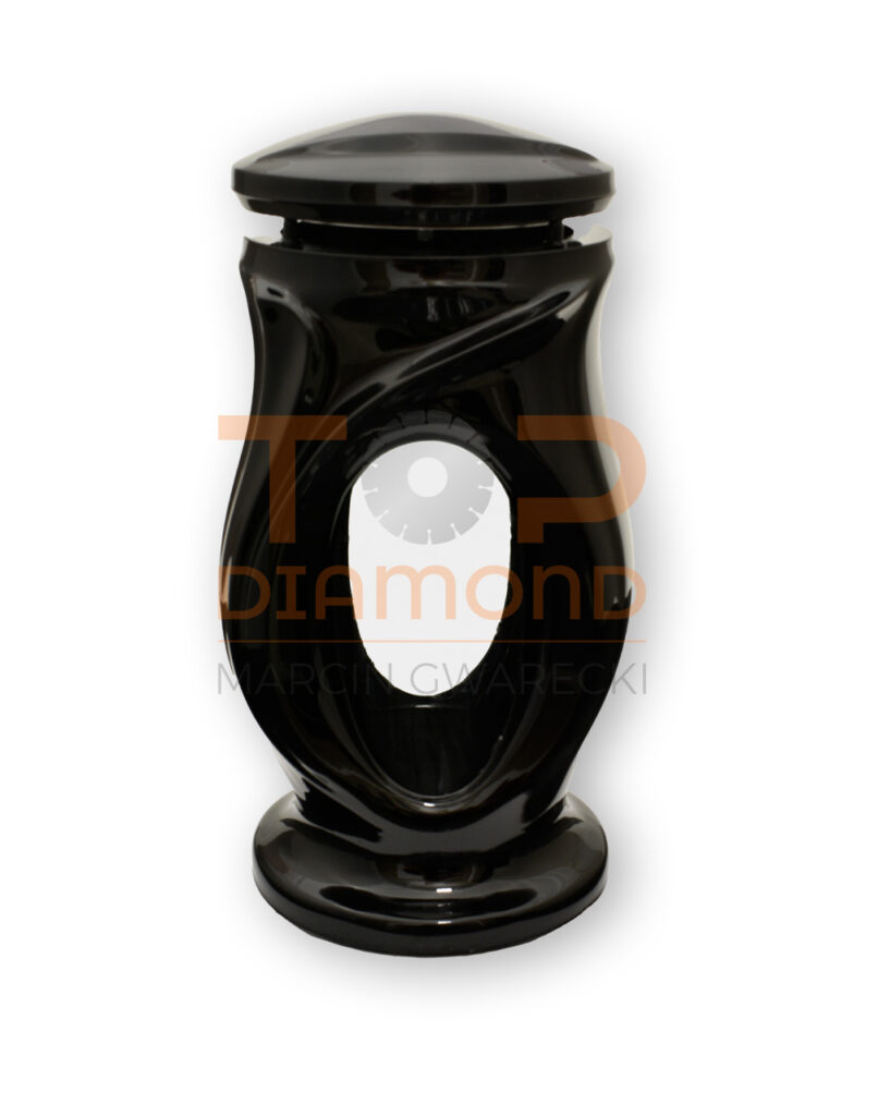 LAMPION ŻYWICA OL ZE SZKŁEM FALA