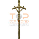 POL KRZYŻ PAPIESKI ZŁOTY 45cm