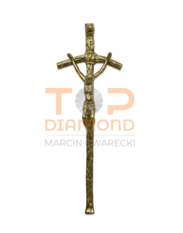 POL KRZYŻ PAPIESKI ZŁOTY 45cm