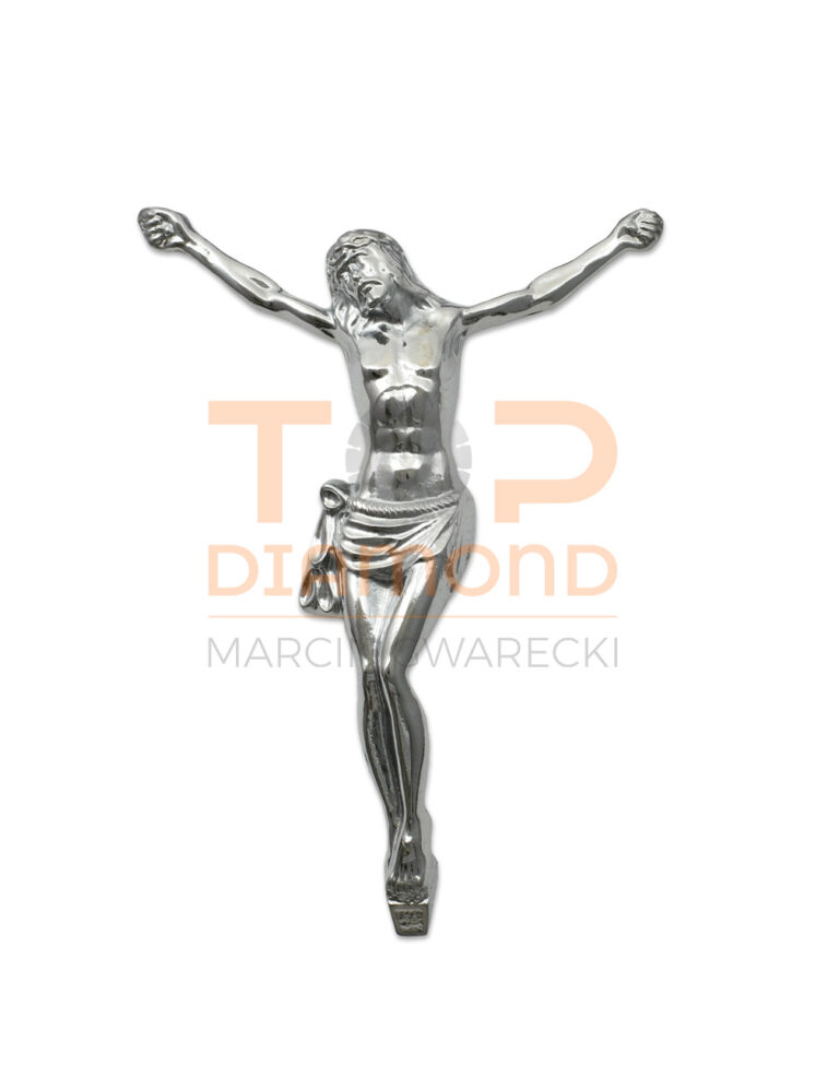 WIZERUNEK CHRYSTUSA MOSIĘŻNY CHROM - 34 cm