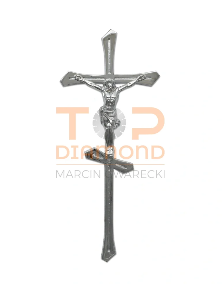 KRZYŻ Z WIZERUNKIEM MOSIĘŻNY PRAWOSŁAWNY CHROM