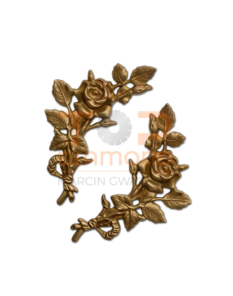 RÓŻA MOSIĘŻNA BUKIECIK 18cm BRĄZ