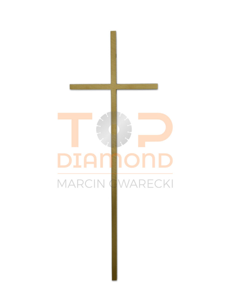 KRZYŻ MOSIĘŻNY 50cm 1x1cm ZŁOTY - BEZ WIZERUNKU
