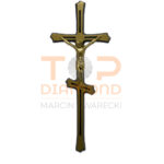 KRZYŻ Z WIZERUNKIEM MOSIĘŻNY PRAWOSŁAWNY ZŁOTY 24cm