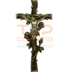 POL KRZYŻ RZEŹBIONY DUŻY Z RÓŻĄ