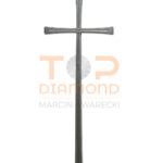 KRZYŻ MOSIĘŻNY 45cm ROMANO CHROM