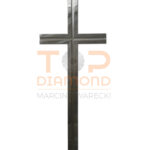 KRZYŻ ZE STALI NIERDZEWNEJ KWADRAT Z ROWKIEM