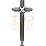 KRZYŻ ZE STALI NIERDZEWNEJ KT10 Z WIZERUNKIEM STOJĄCY