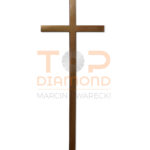 KRZYŻ MOSIĘŻNY 50cm WŁOCH PŁASKI 2×1