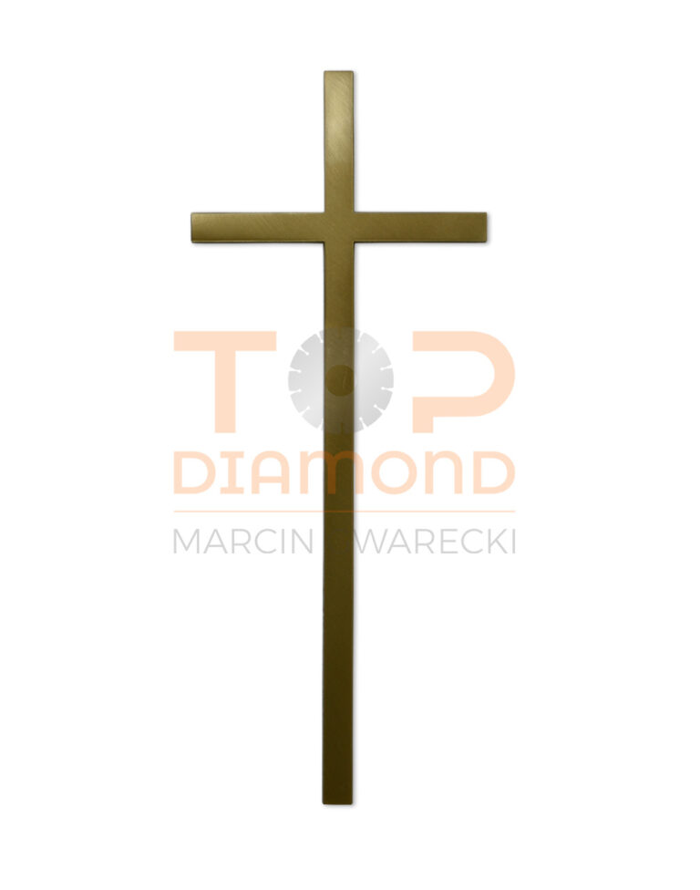 KRZYŻ Z 50cm ŻÓŁTY PŁASKI 2×1 - 50 cm BEZ WIZERUNKU