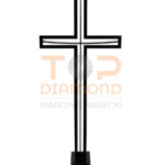 KRZYŻ NIERDZEWKA KT11 ŁUKOWATY ŻAGIELEK 80cm ST CZ