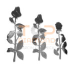 RÓŻA ZE STALI NIERDZEWNEJ PŁASKA