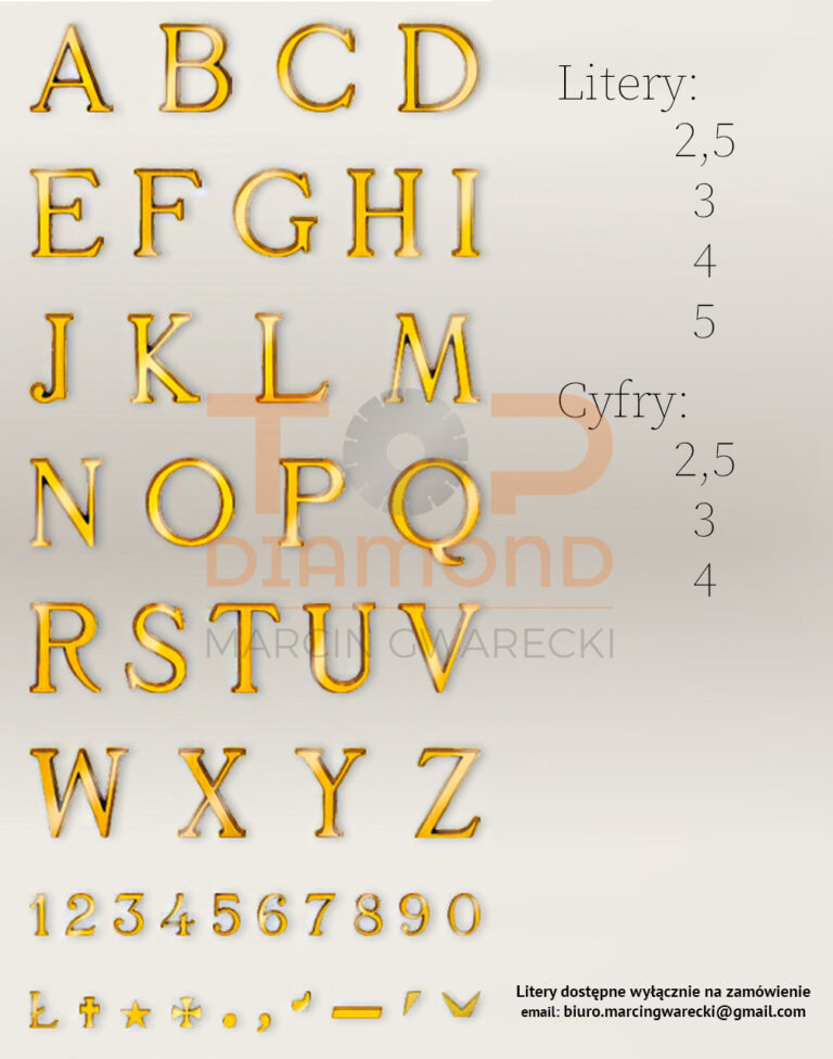 LITERA ROMANO CAGGIATI ORO (ZŁOTA)