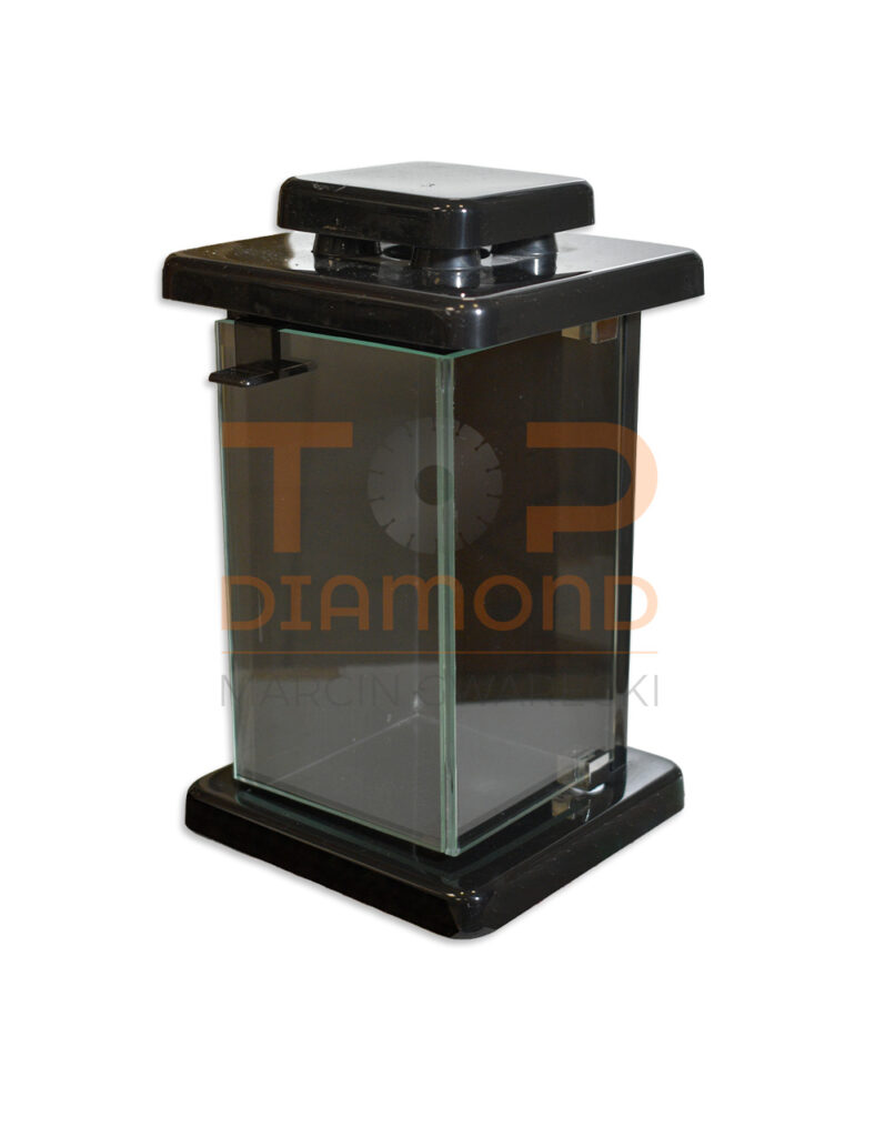 LAMPION ŻYWICZNY KWADRATOWY OTWIERANY